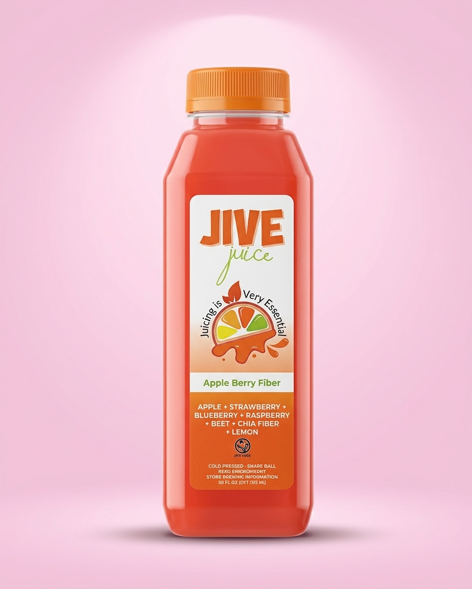 JIVE Juice Apple Berry Fiber bottle